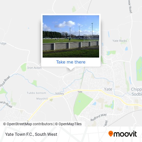 Yate Town F.C. map