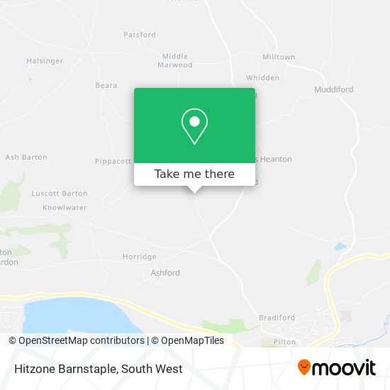 Hitzone Barnstaple map