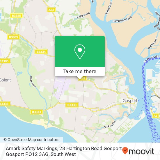 Amark Safety Markings, 28 Hartington Road Gosport Gosport PO12 3AG map