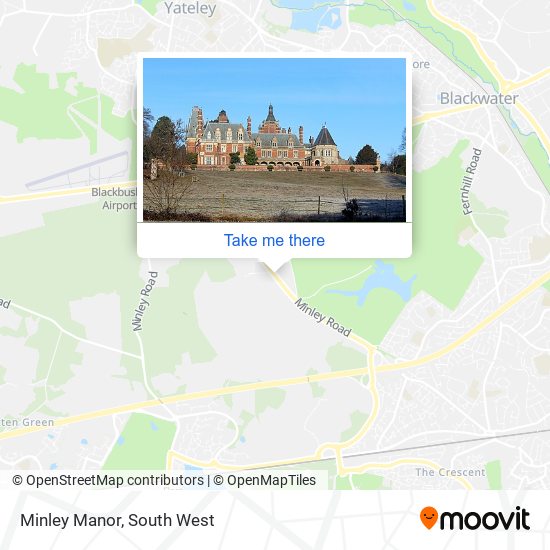 Minley Manor map