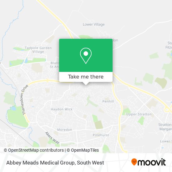 Abbey Meads Medical Group map
