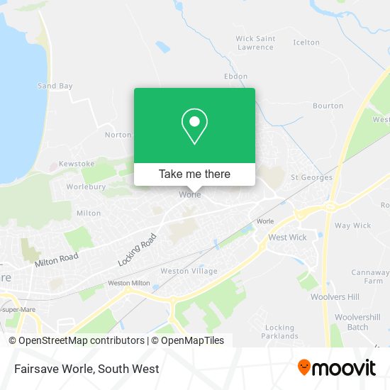 Fairsave Worle map
