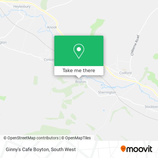 Ginny's Cafe Boyton map