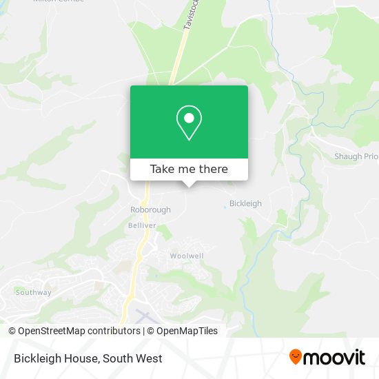Bickleigh House map