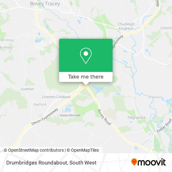 Drumbridges Roundabout map