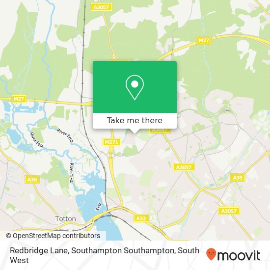 Redbridge Lane, Southampton Southampton map