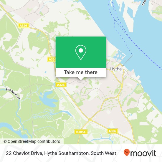 22 Cheviot Drive, Hythe Southampton map