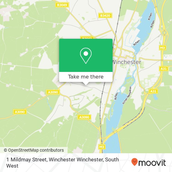 1 Mildmay Street, Winchester Winchester map