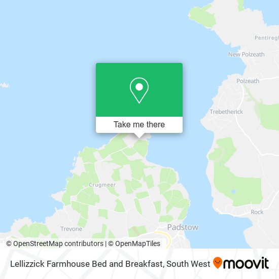 Lellizzick Farmhouse Bed and Breakfast map