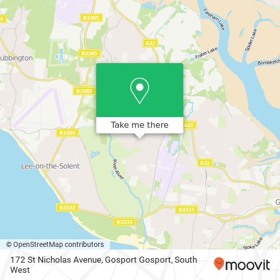 172 St Nicholas Avenue, Gosport Gosport map