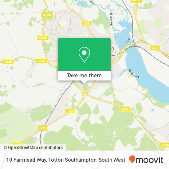 10 Fairmead Way, Totton Southampton map