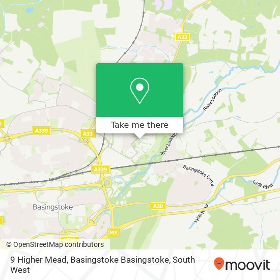 9 Higher Mead, Basingstoke Basingstoke map