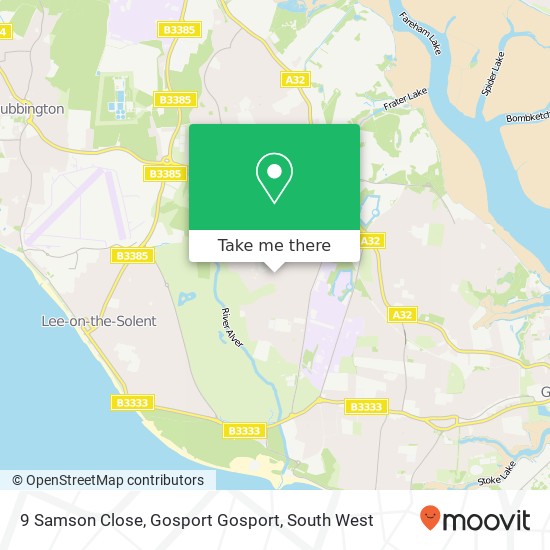 9 Samson Close, Gosport Gosport map