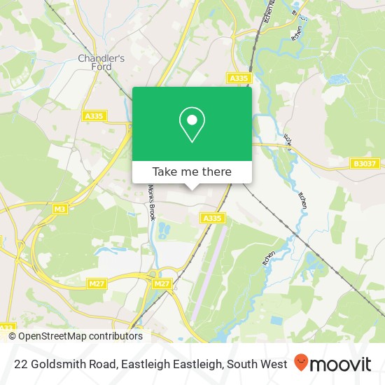 22 Goldsmith Road, Eastleigh Eastleigh map