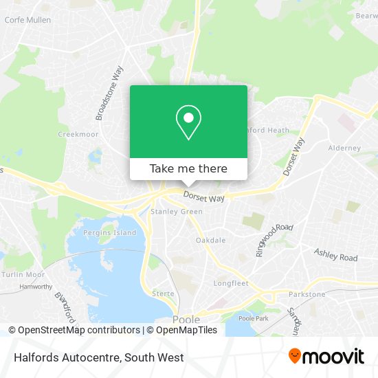 Halfords Autocentre map