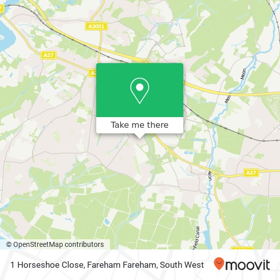 1 Horseshoe Close, Fareham Fareham map