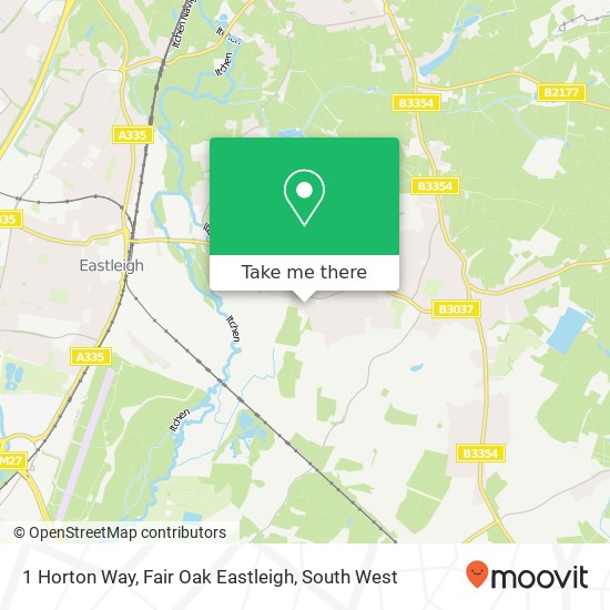 1 Horton Way, Fair Oak Eastleigh map