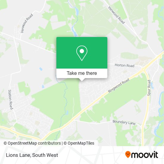 Lions Lane map