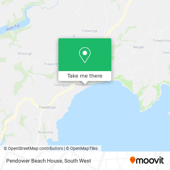 Pendower Beach House map