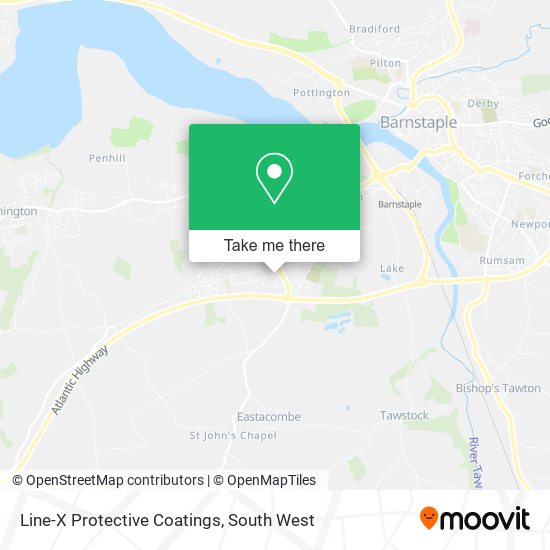Line-X Protective Coatings map