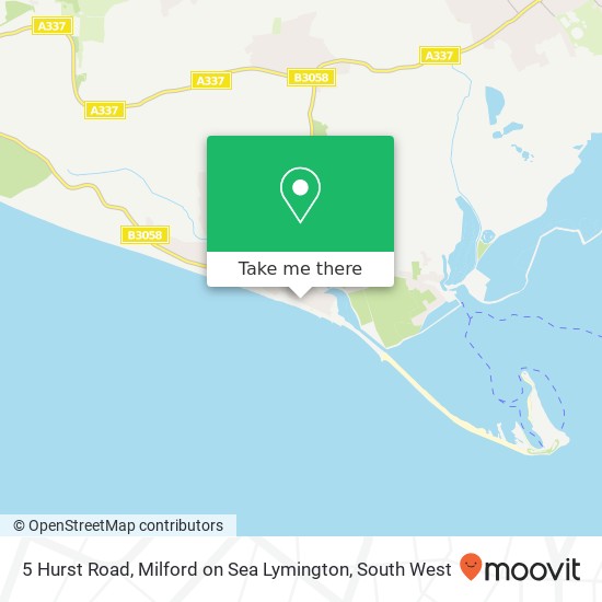 5 Hurst Road, Milford on Sea Lymington map