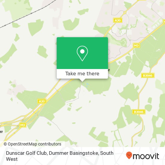 Dunscar Golf Club, Dummer Basingstoke map