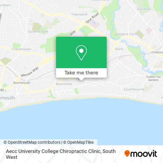 Aecc University College Chiropractic Clinic map