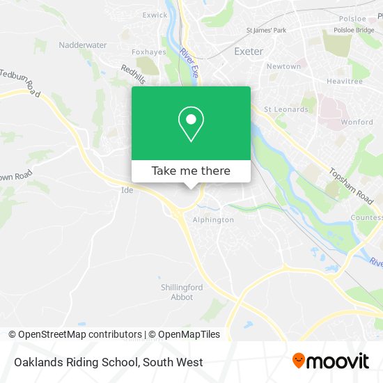 Oaklands Riding School map