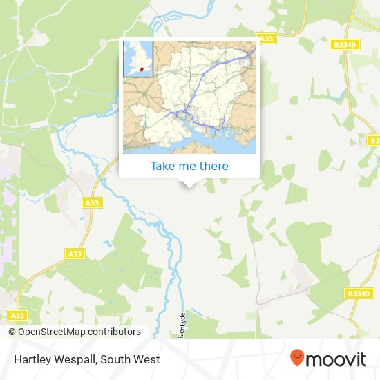 Hartley Wespall map