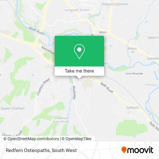 Redfern Osteopaths map