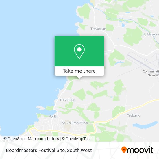 Boardmasters Festival Site map