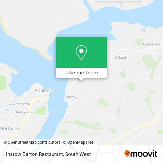 Instow Barton Restaurant map