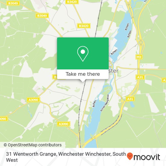 31 Wentworth Grange, Winchester Winchester map