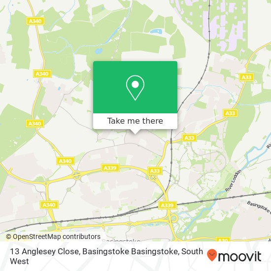 13 Anglesey Close, Basingstoke Basingstoke map