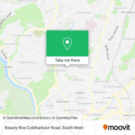 Beauty Box Coldharbour Road map