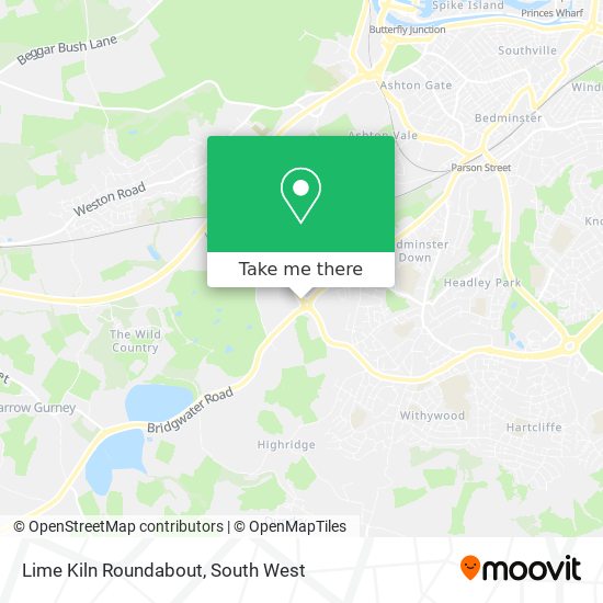 Lime Kiln Roundabout map