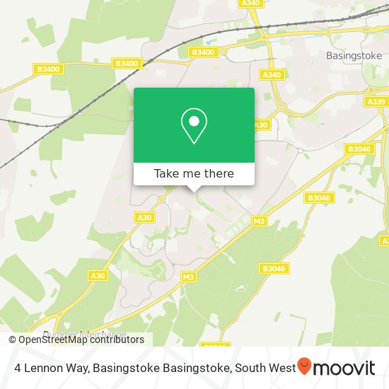 4 Lennon Way, Basingstoke Basingstoke map