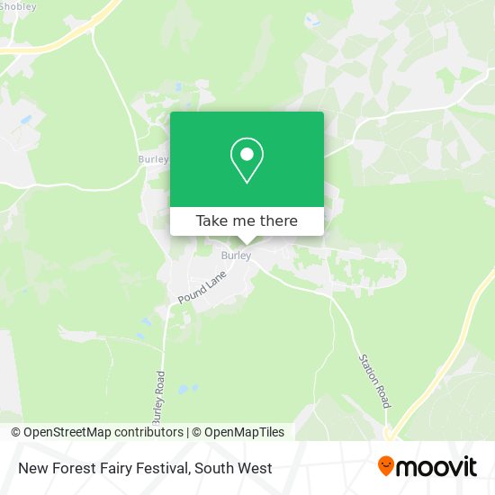 New Forest Fairy Festival map