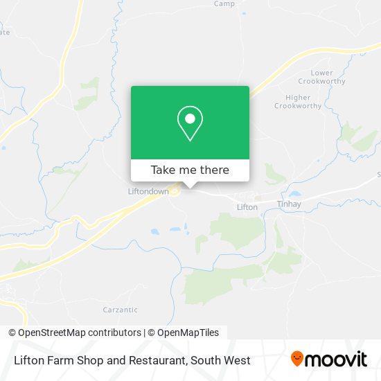 Lifton Farm Shop and Restaurant map