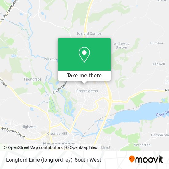 Longford Lane (longford ley) map