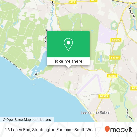 16 Lanes End, Stubbington Fareham map