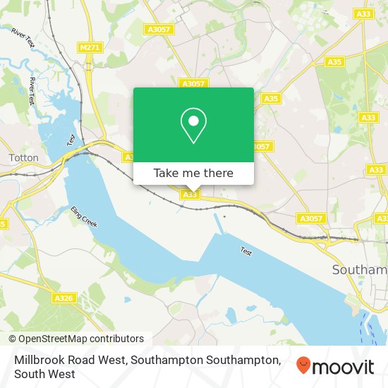 Millbrook Road West, Southampton Southampton map