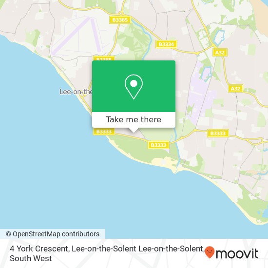4 York Crescent, Lee-on-the-Solent Lee-on-the-Solent map