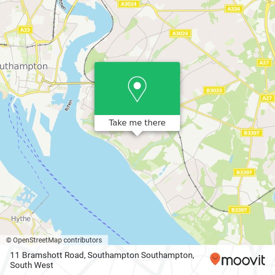 11 Bramshott Road, Southampton Southampton map