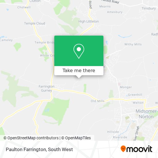 Paulton Farrington map