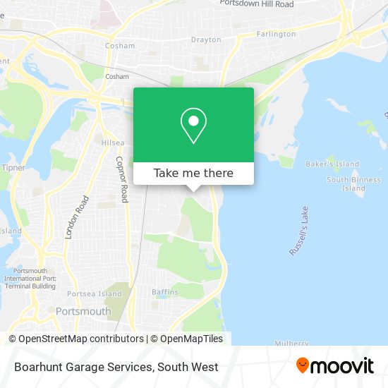 Boarhunt Garage Services map