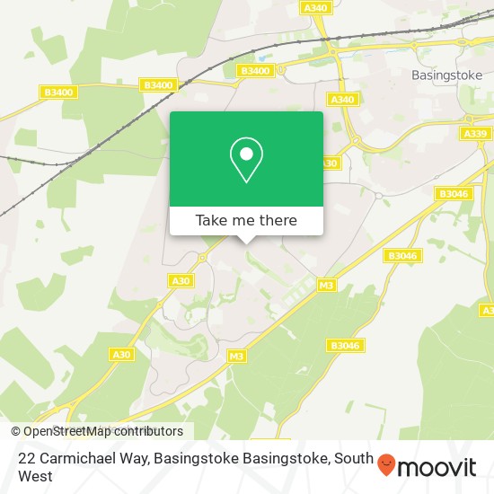 22 Carmichael Way, Basingstoke Basingstoke map