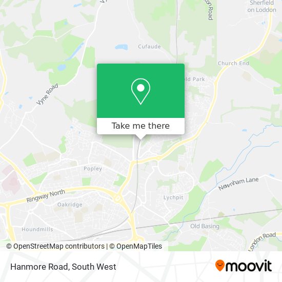 Hanmore Road map