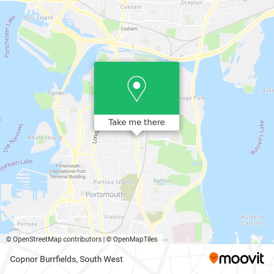 Copnor Burrfields map