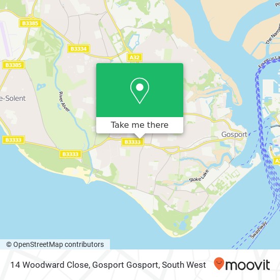 14 Woodward Close, Gosport Gosport map